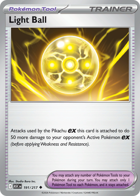 Light Ball 191 Ascended Heroes Pokémon card