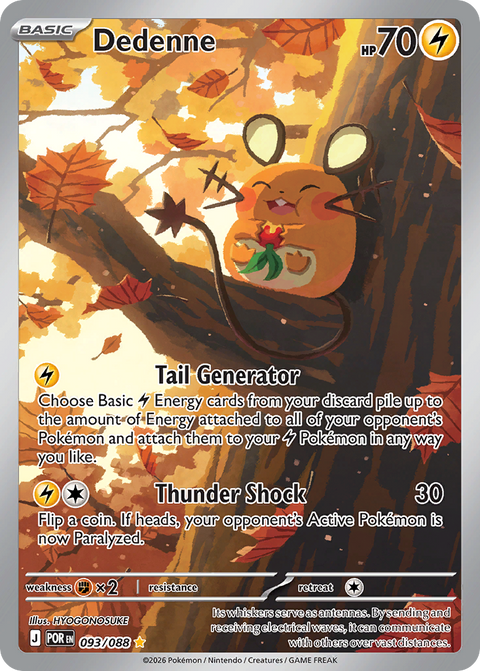 Dedenne 93 Perfect Order Pokémon card