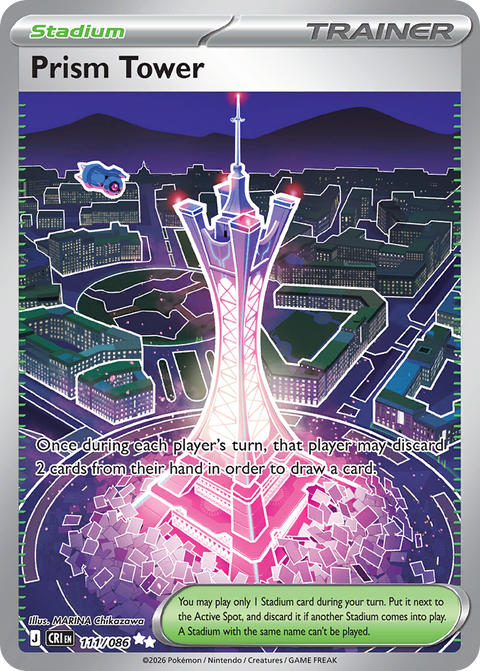 Prism Tower 111 Chaos Rising Pokémon card