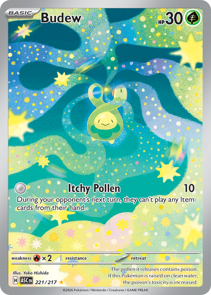 Budew 221 Ascended Heroes Pokémon card