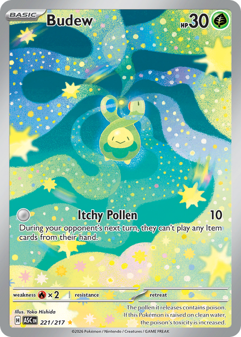 Budew 221 Ascended Heroes Pokémon card
