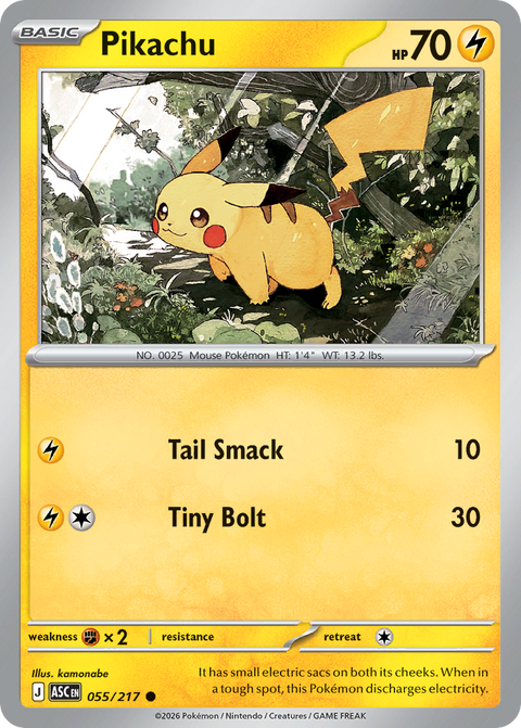Pikachu 55 Ascended Heroes Pokémon card