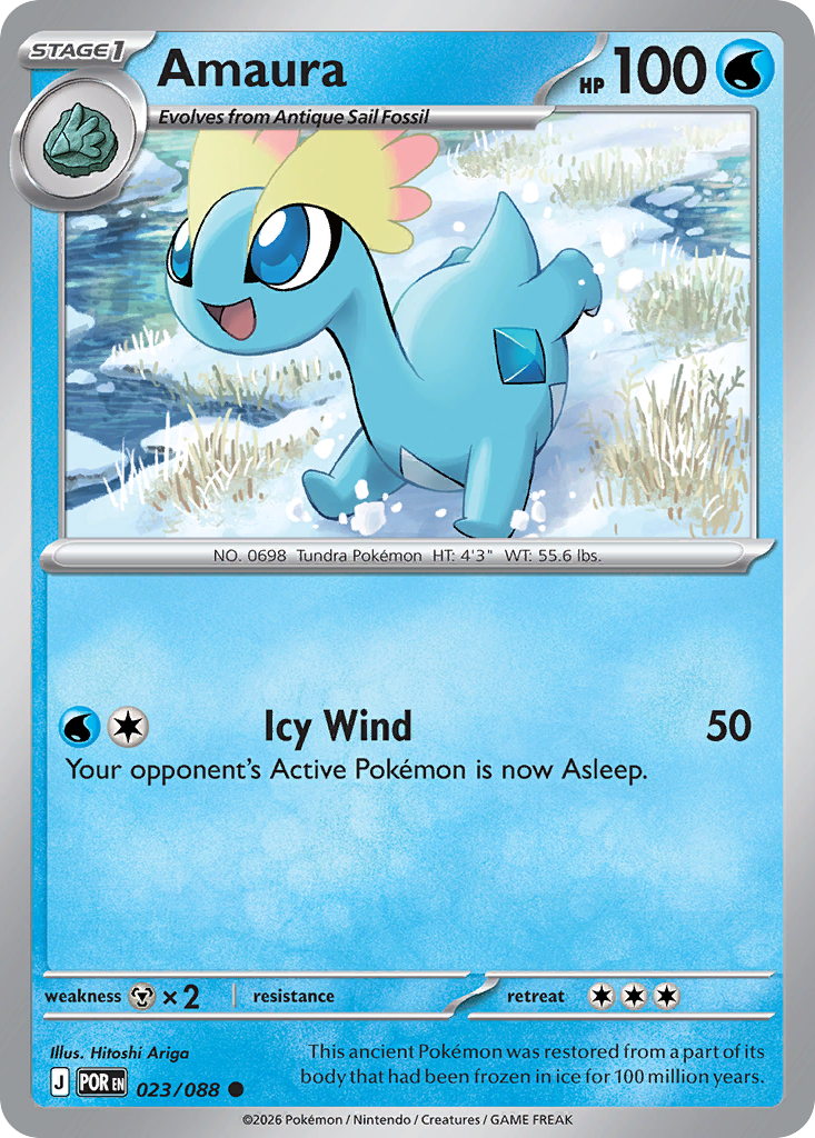 Amaura 23 Perfect Order Pokémon card