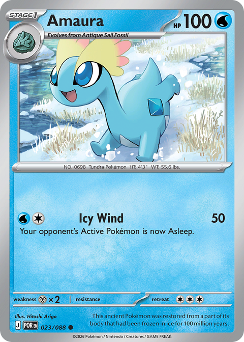 Amaura 23 Perfect Order Pokémon card