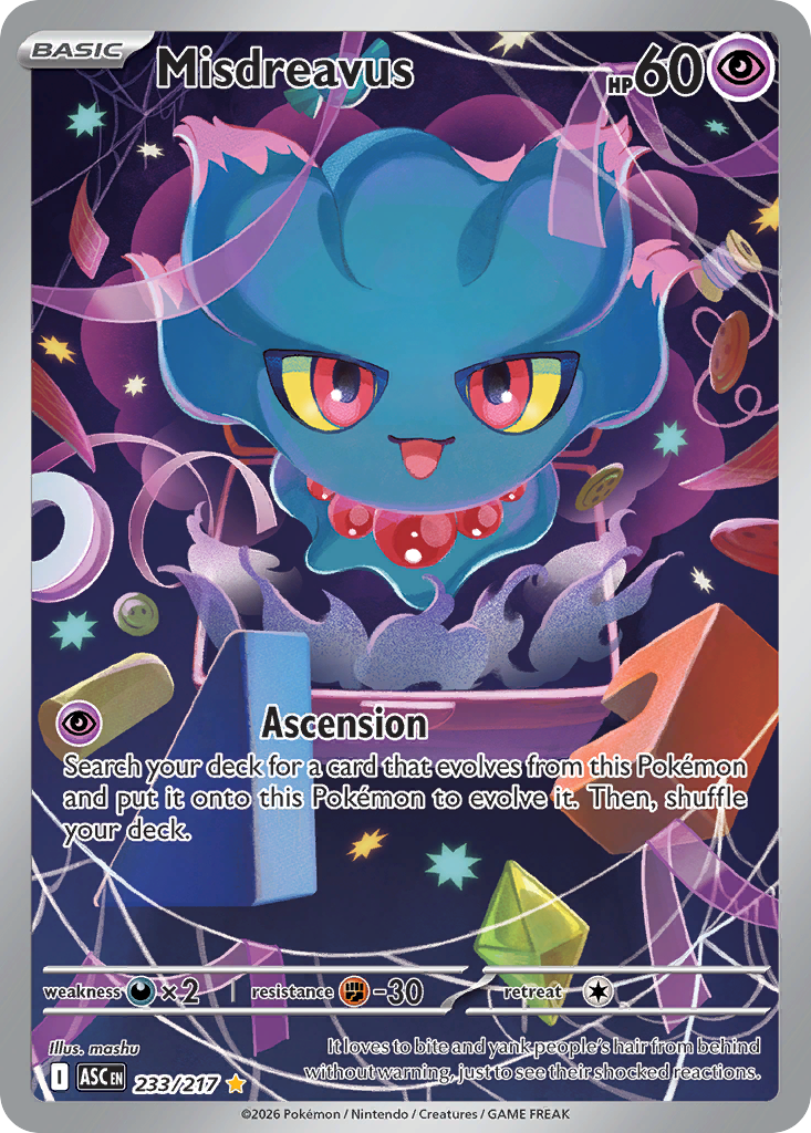 Misdreavus 233 Ascended Heroes Pokémon card