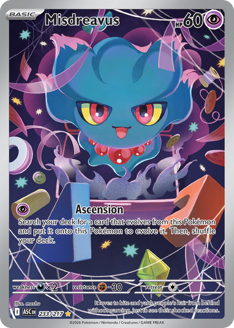 Misdreavus 233 Ascended Heroes Pokémon card
