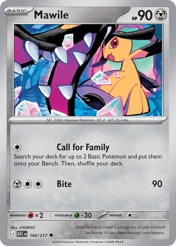 Mawile 144 Ascended Heroes Pokémon card
