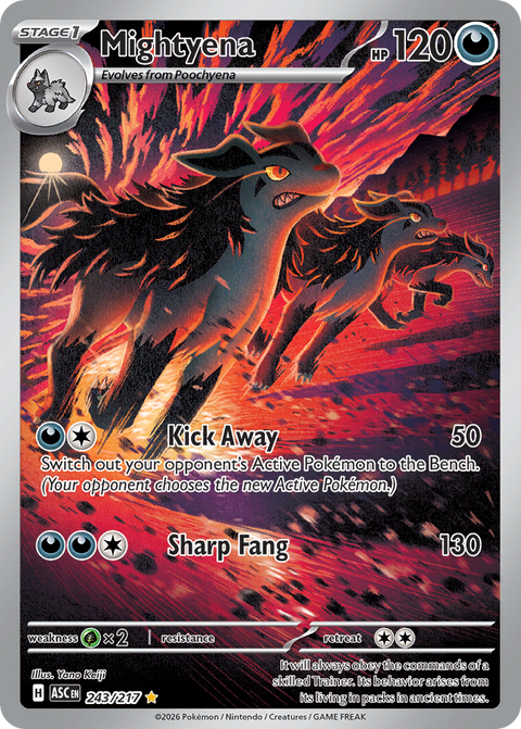 Mightyena 243 Ascended Heroes Pokémon card