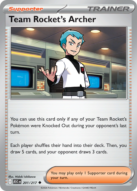 Team Rocket's Archer 201 Ascended Heroes Pokémon card