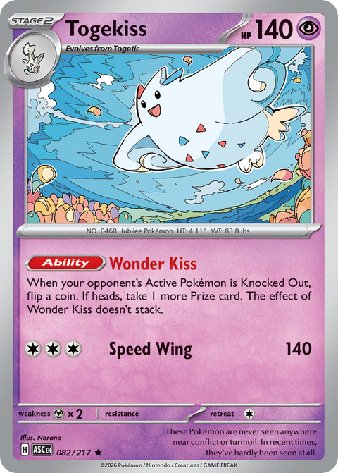 Togekiss 82 Ascended Heroes Pokémon card