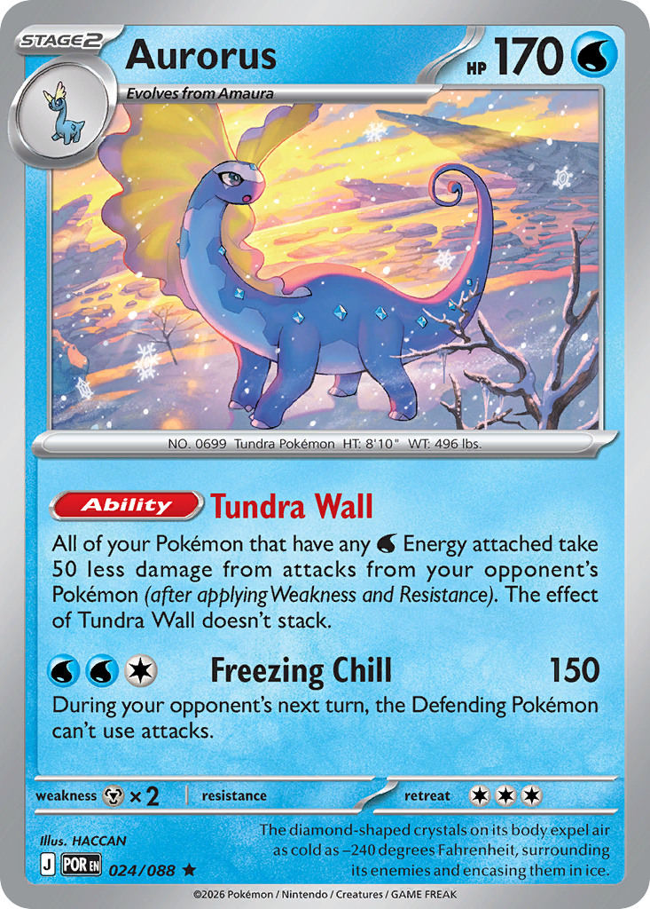 Aurorus 24 Perfect Order Pokémon card