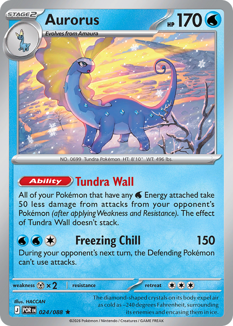 Aurorus 24 Perfect Order Pokémon card