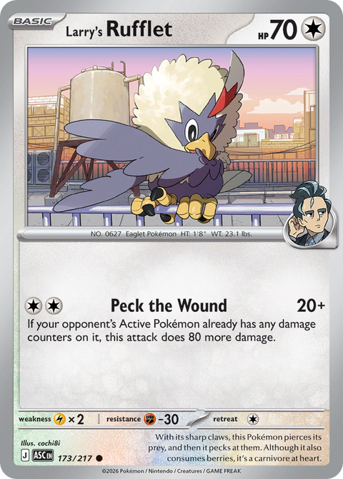 Larry's Rufflet 173 Ascended Heroes Pokémon card