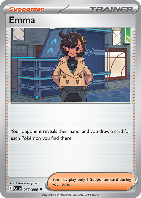 Emma 77 Chaos Rising Pokémon card