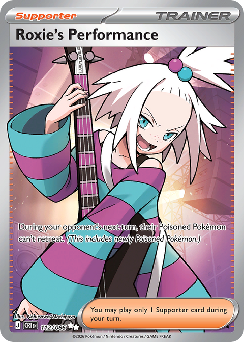 Roxie's Performance 112 Chaos Rising Pokémon card