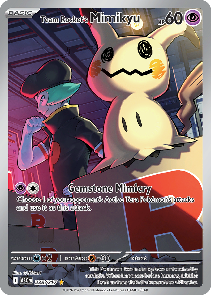 Team Rocket's Mimikyu 238 Ascended Heroes Pokémon card