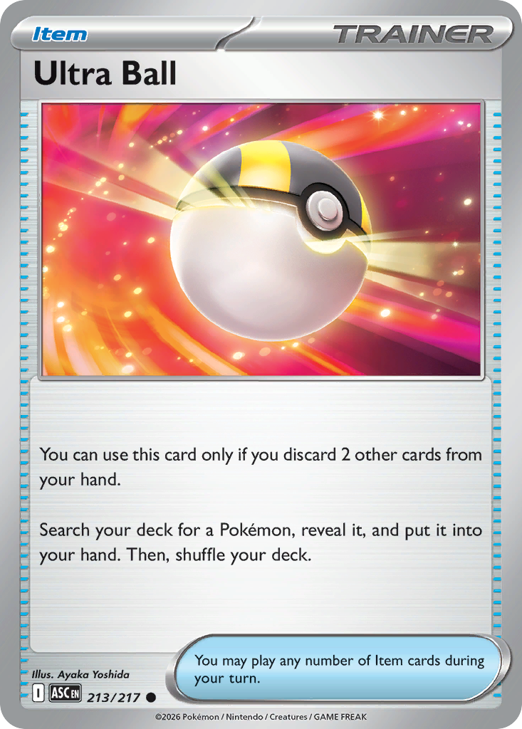 Ultra Ball 213 Ascended Heroes Pokémon card