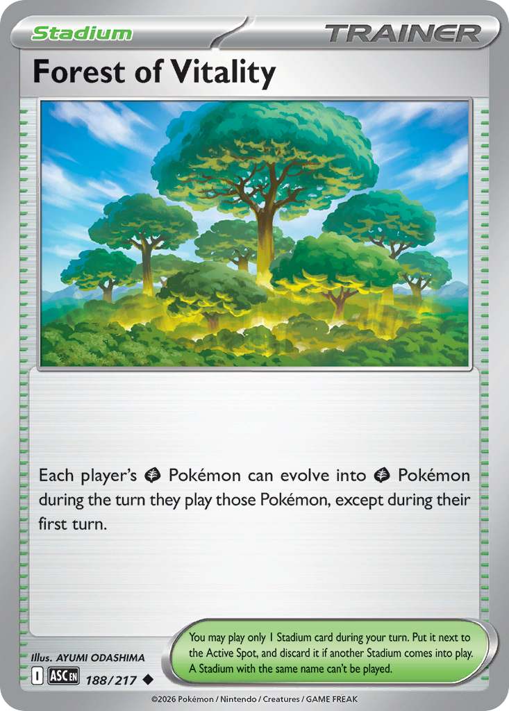 Forest of Vitality 188 Ascended Heroes Pokémon card