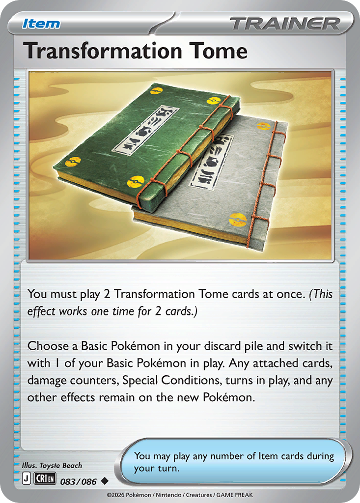 Transformation Tome 83 Chaos Rising Pokémon card