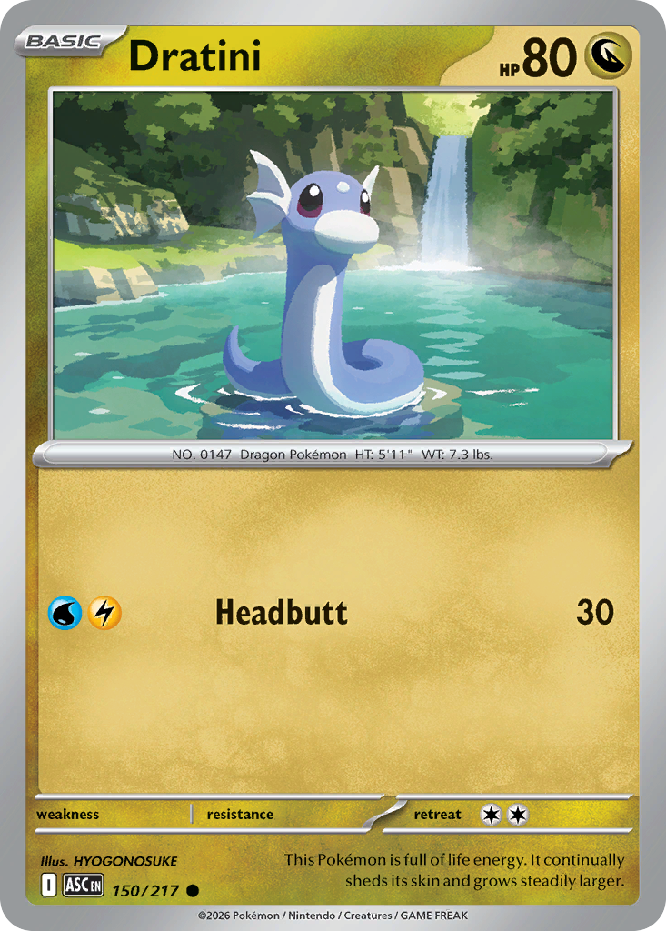 Dratini 150 Ascended Heroes Pokémon card