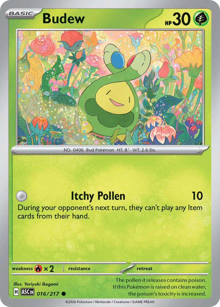 Budew 16 Ascended Heroes Pokémon card