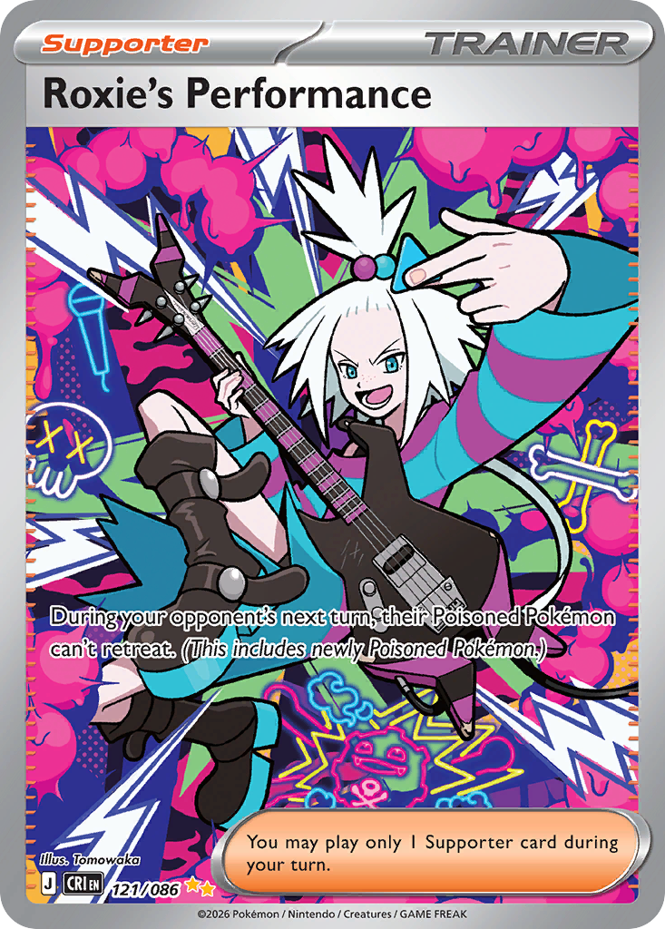 Roxie's Performance 121 Chaos Rising Pokémon card