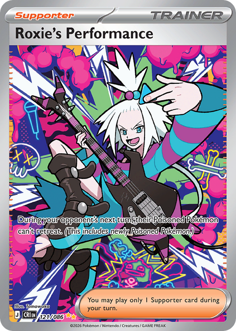 Roxie's Performance 121 Chaos Rising Pokémon card