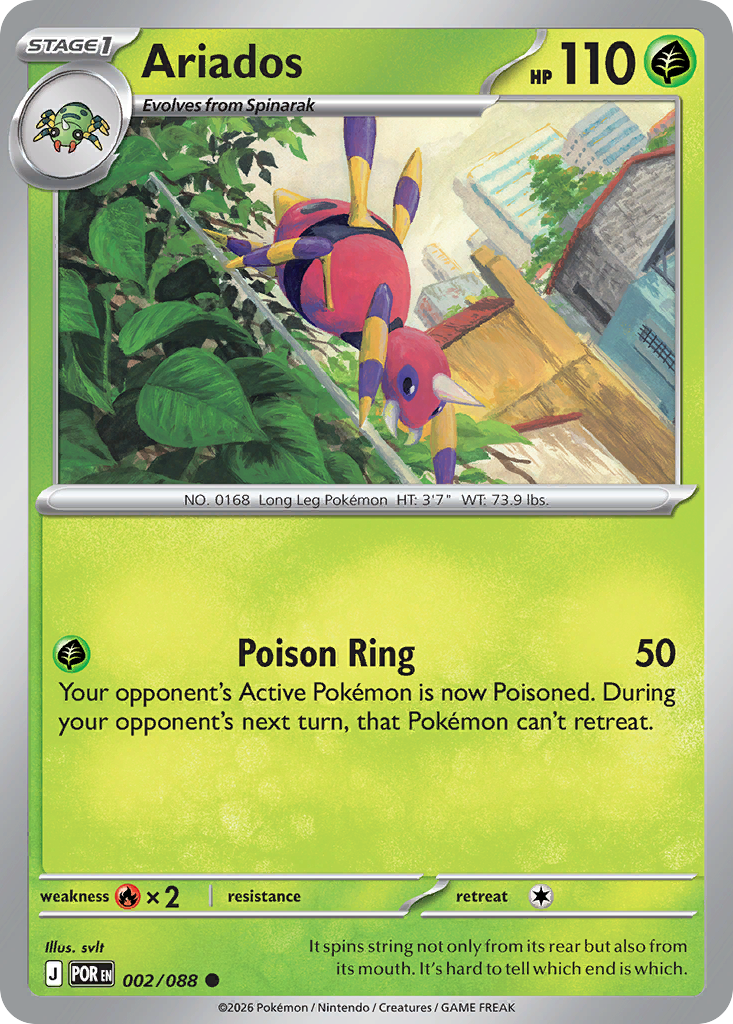 Ariados 2 Perfect Order Pokémon card