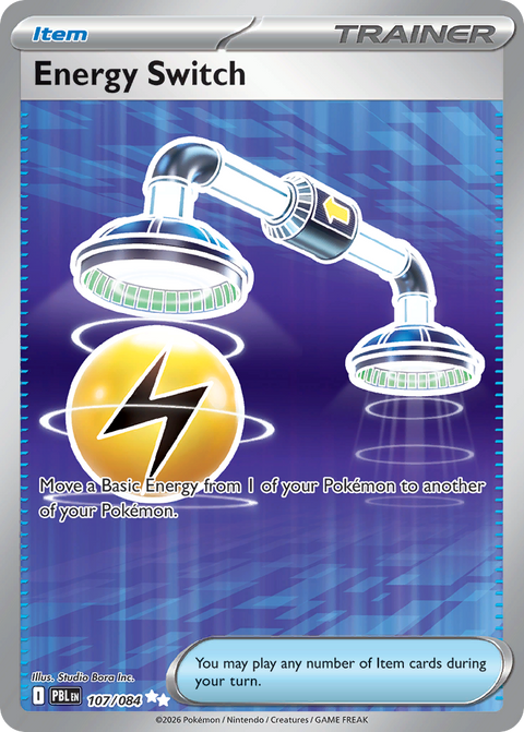 Energy Switch 107 Pitch Black Pokémon card