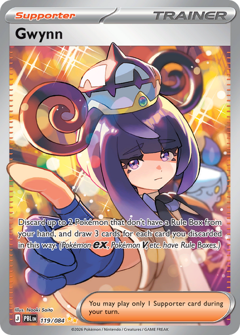Gwynn 119 Pitch Black Pokémon card