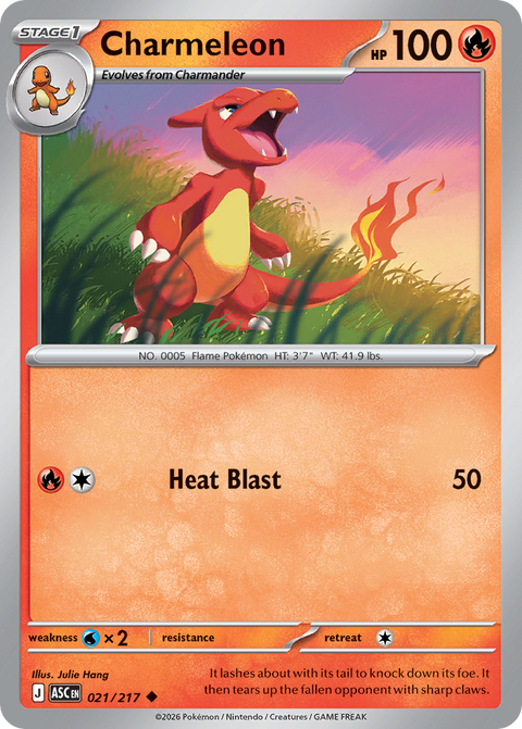 Charmeleon 21 Ascended Heroes Pokémon card
