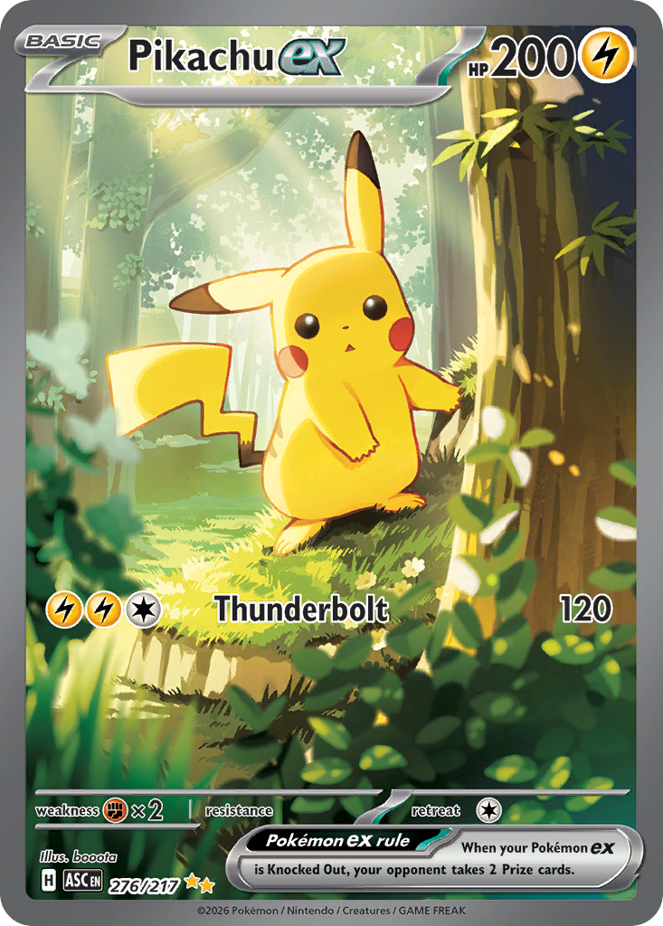 Pikachu ex 276 Ascended Heroes Pokémon card