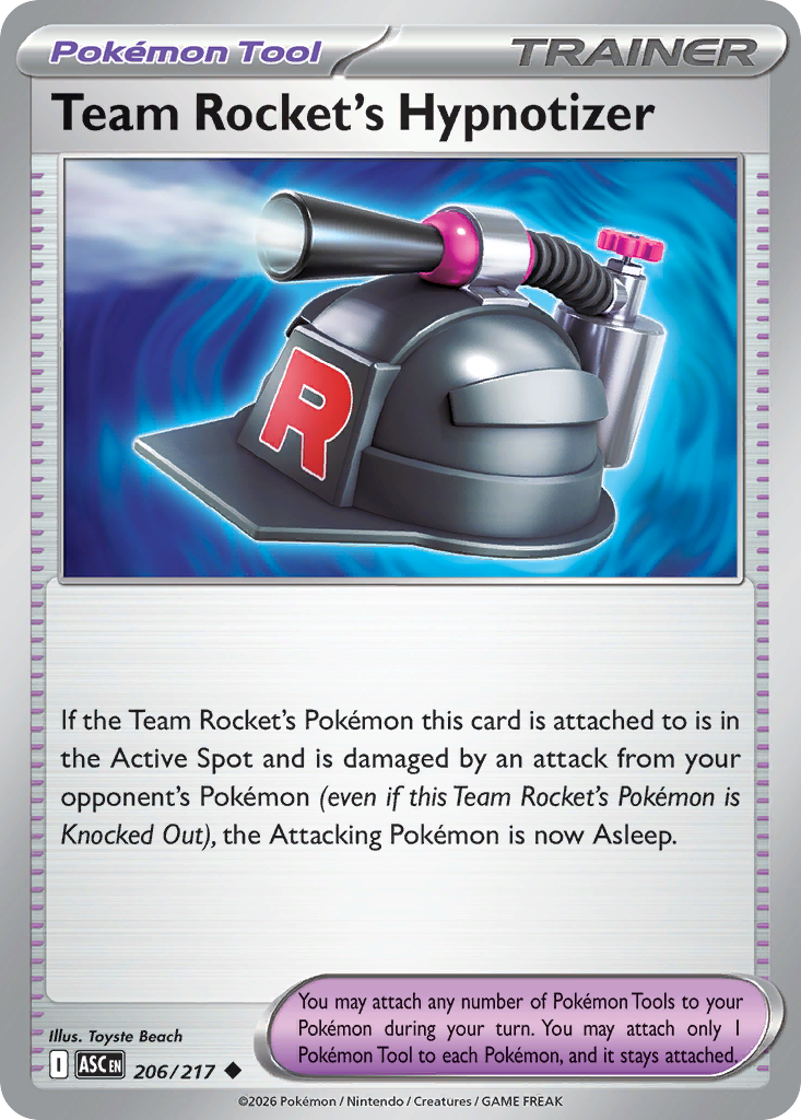 Team Rocket's Hypnotizer 206 Ascended Heroes Pokémon card