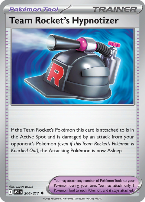 Team Rocket's Hypnotizer 206 Ascended Heroes Pokémon card