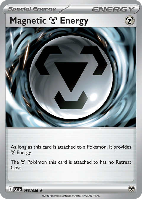 Magnetic Metal Energy 85 Chaos Rising Pokémon card