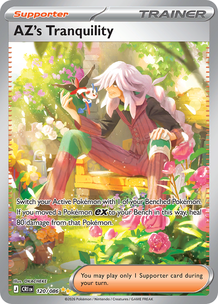 AZ's Tranquility 120 Chaos Rising Pokémon card