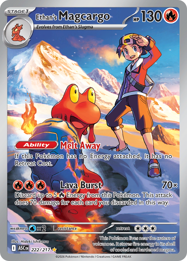 Ethan's Magcargo 222 Ascended Heroes Pokémon card