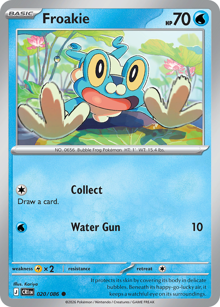Froakie 20 Chaos Rising Pokémon card