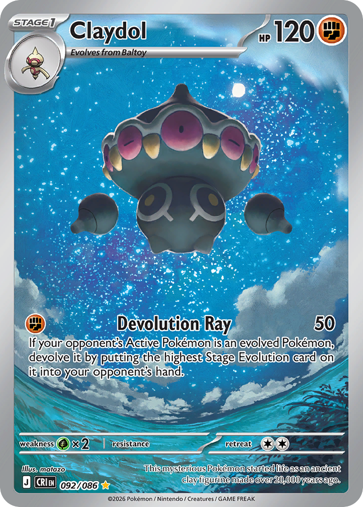 Claydol 92 Chaos Rising Pokémon card
