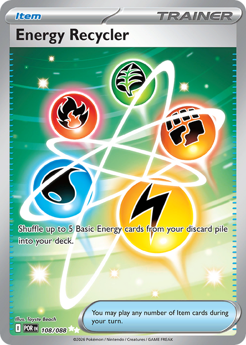 Energy Recycler 108 Perfect Order Pokémon card
