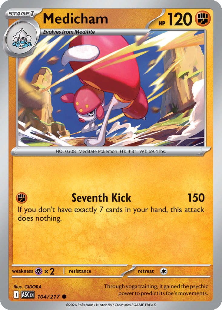 Medicham 104 Ascended Heroes Pokémon card
