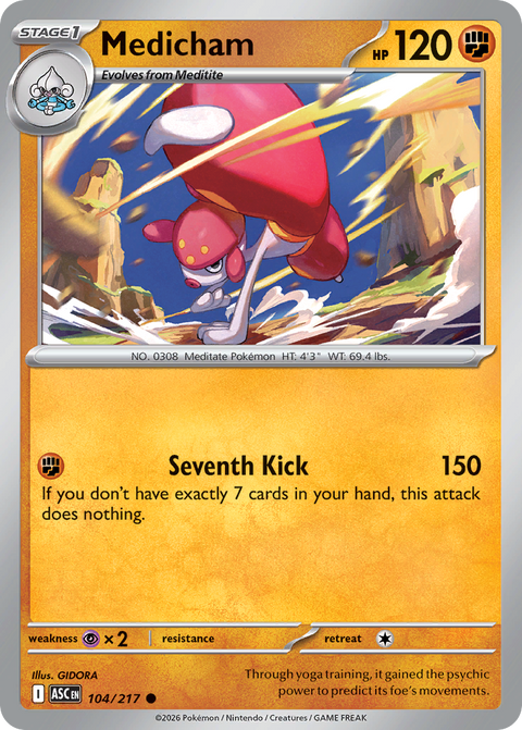 Medicham 104 Ascended Heroes Pokémon card