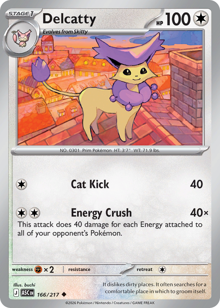 Delcatty 166 Ascended Heroes Pokémon card