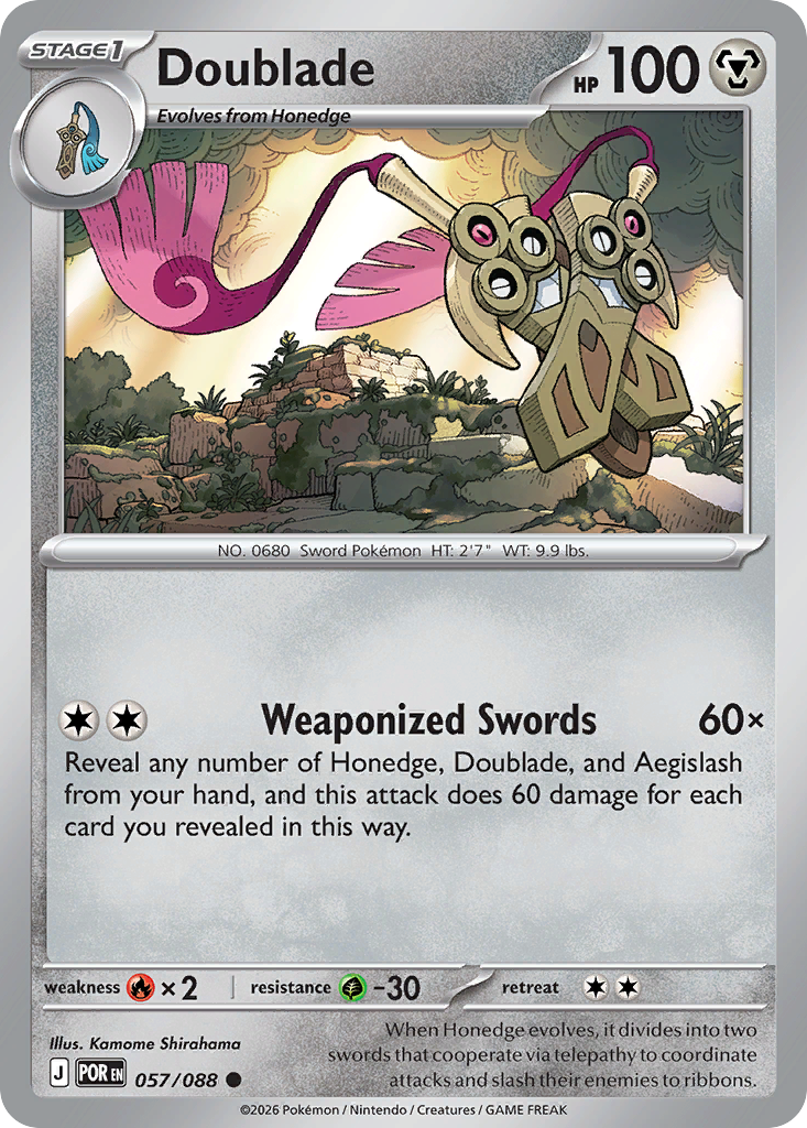Doublade 57 Perfect Order Pokémon card