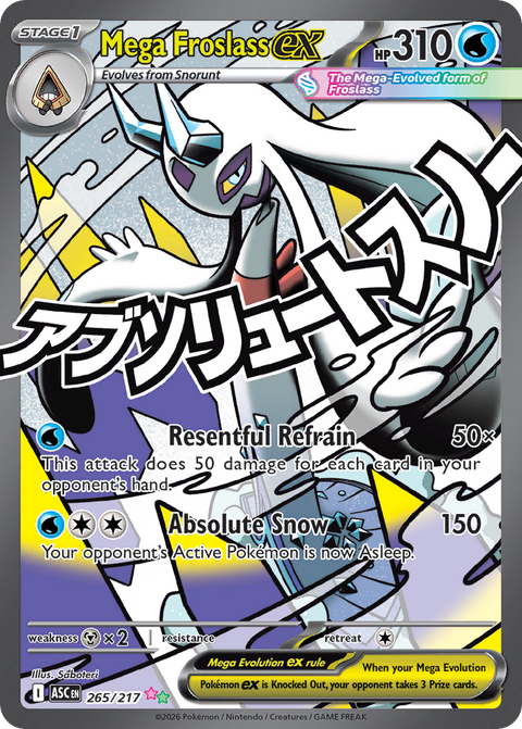 Mega Froslass ex 265 Ascended Heroes Pokémon card