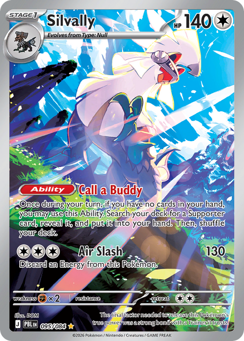 Silvally 95 Pitch Black Pokémon card
