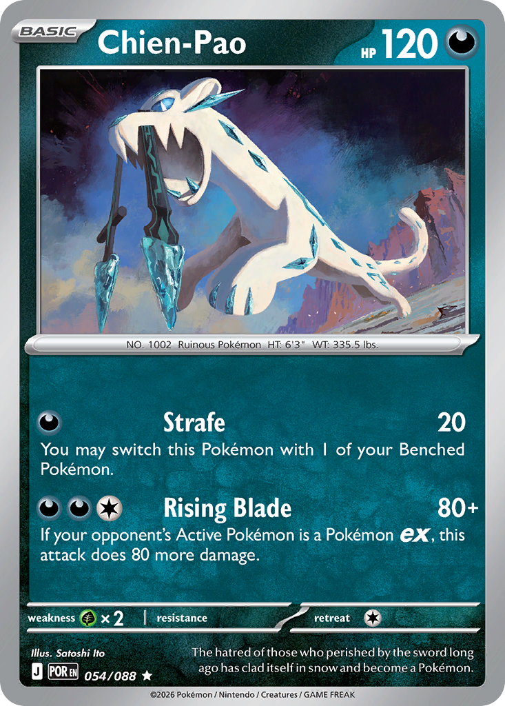 Chien-Pao 54 Perfect Order Pokémon card