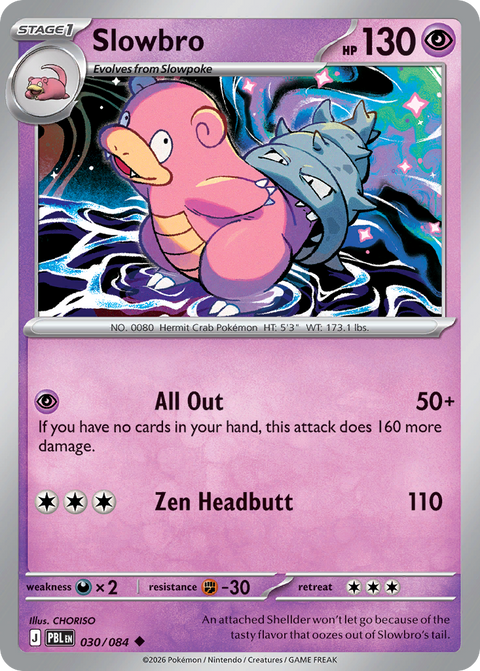 Slowbro 30 Pitch Black Pokémon card
