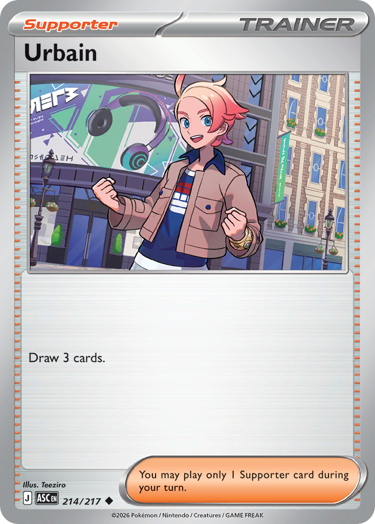Urbain 214 Ascended Heroes Pokémon card
