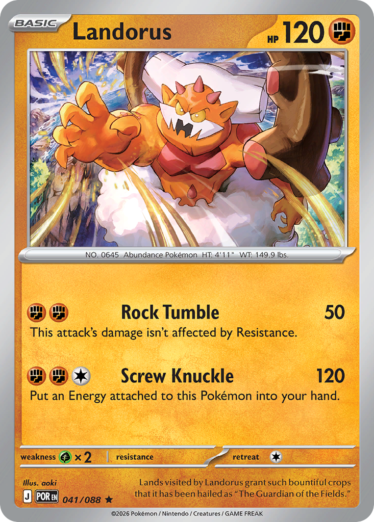Landorus 41 Perfect Order Pokémon card